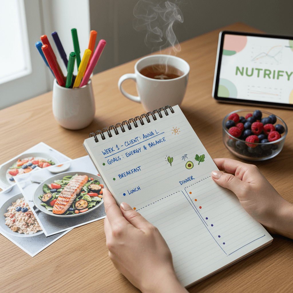 Personalised nutrition consultation with custom plan for health goals